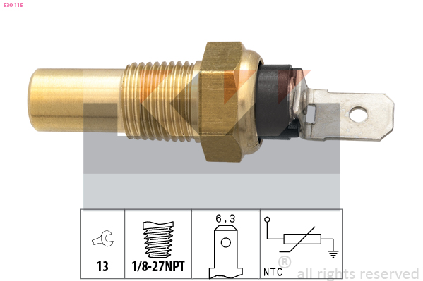 Senzor,temperatura lichid de racire 530 115 KW